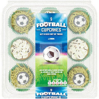 The BAKERY at ASDA The Bakery at 9 Football Cupcakes
