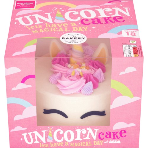 The BAKERY at ASDA The Bakery Unicorn Cake