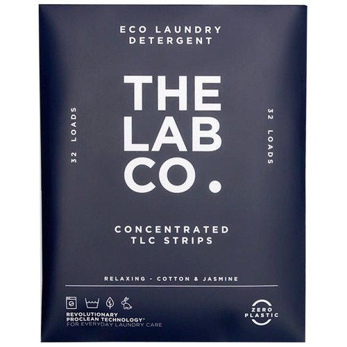 The Lab Co. Laundry Detergent Sheets Non Bio Relaxing Scent 32 Loads