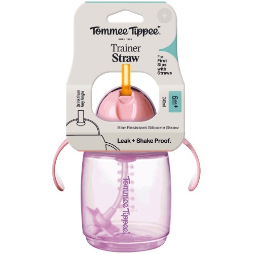 Tommee Tippee Superstar Weighted Training Straw Cup 6m+ Assorted (1 x 300ml)