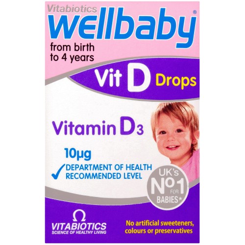 Vitabiotics Wellbaby Vit D Drops 10ug (30ml)
