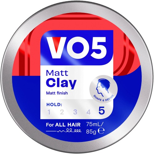 VO5 Extreme Style Matt Hair Clay - Long-Lasting Hold - Tin (75ml)