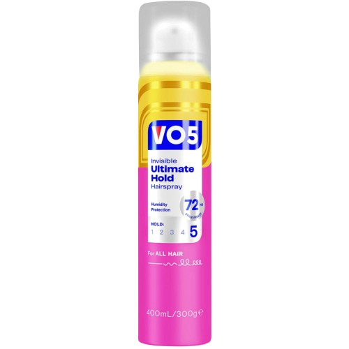 VO5 Invisible Ultimate Hold Hairspray for Controllable Hair (400ml)
