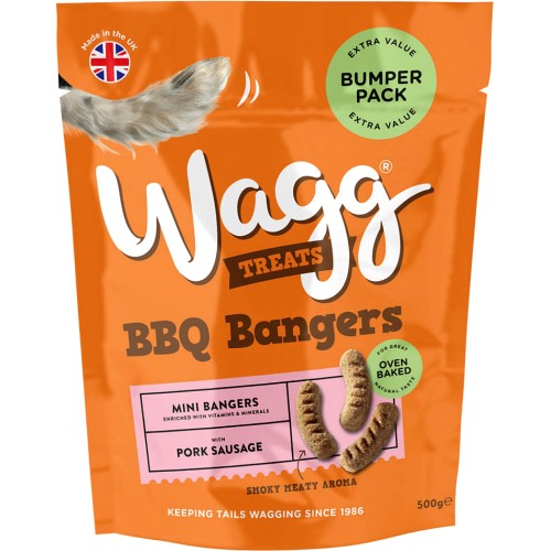 Wagg Treats BBQ Bangers (500g)