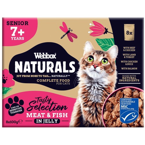 Webbox Naturals Cat Senior 7+ Mixed In Jelly Selection