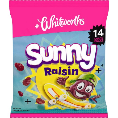 Whitworths Sunny Raisins Snack Pack (8 x 14g)