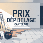 dépose carrelage prix m2 visuel chantier outils
