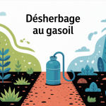 illustration desherber au gasoil pollution dangers