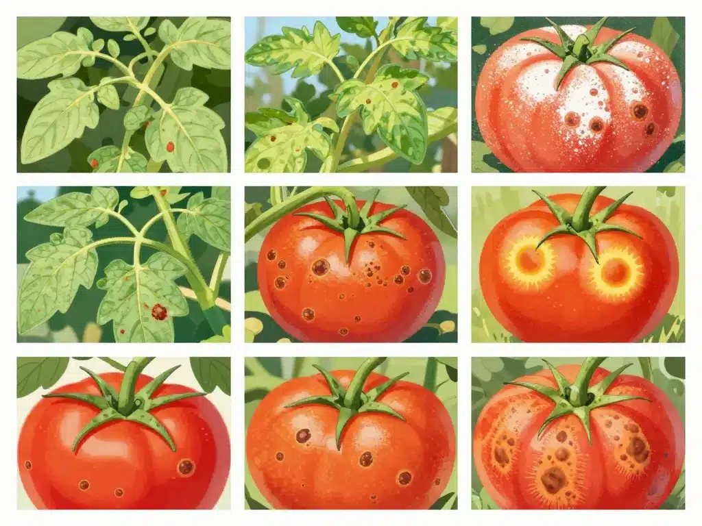maladies de la tomate photos feuilles taches maladie diagnostic