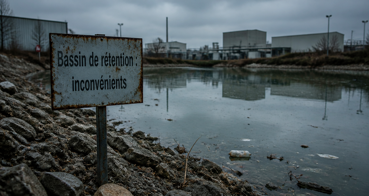 bassin de rétention inconvénients sur la sécurité et l'environnement