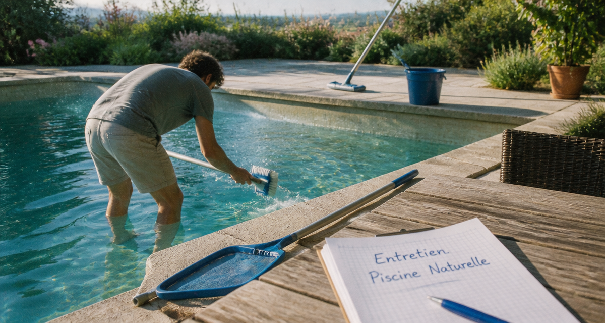 enlever algues piscine naturellement