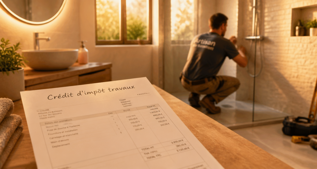 Travaux maison impots artisan facture