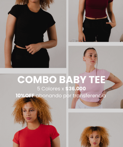 Combo x5 Baby Tee SS'26