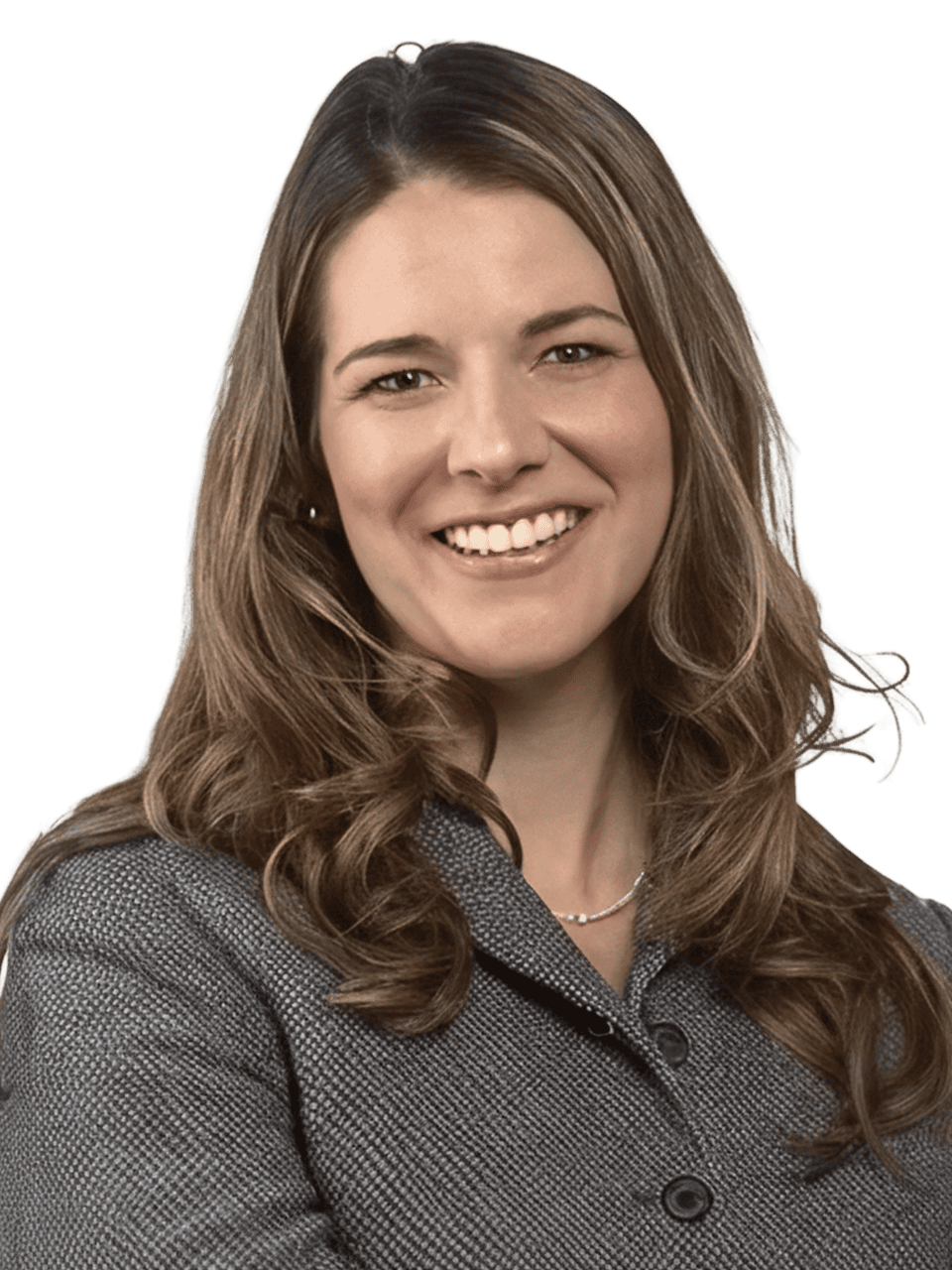 Professional woman smiling in business attire for Connectionology® branding.