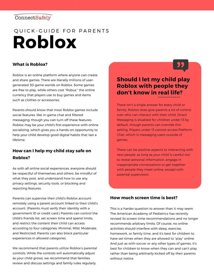Roblox Quick Guide Cover