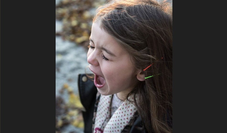 Girl screaming
