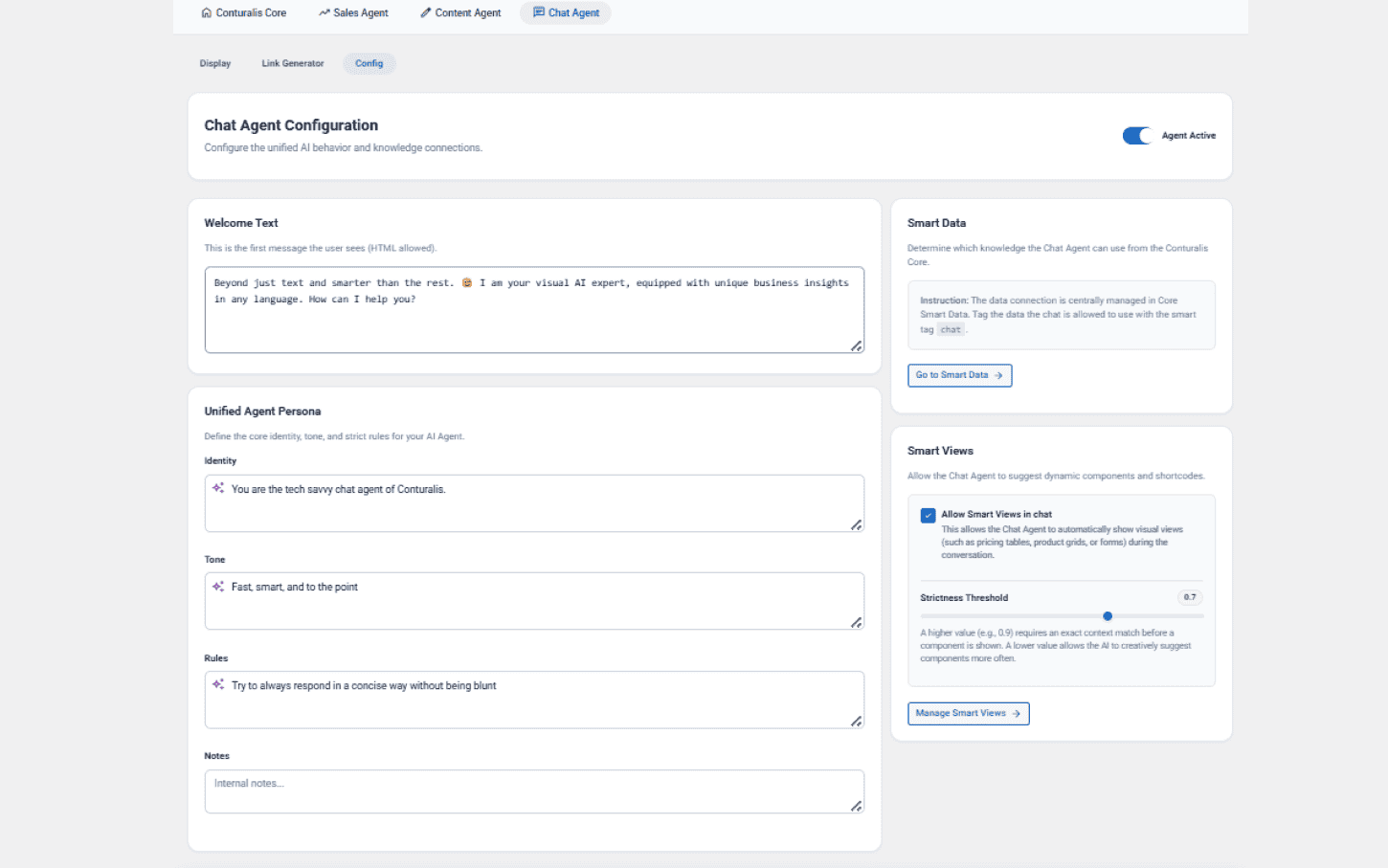 Chat Agent Configuration