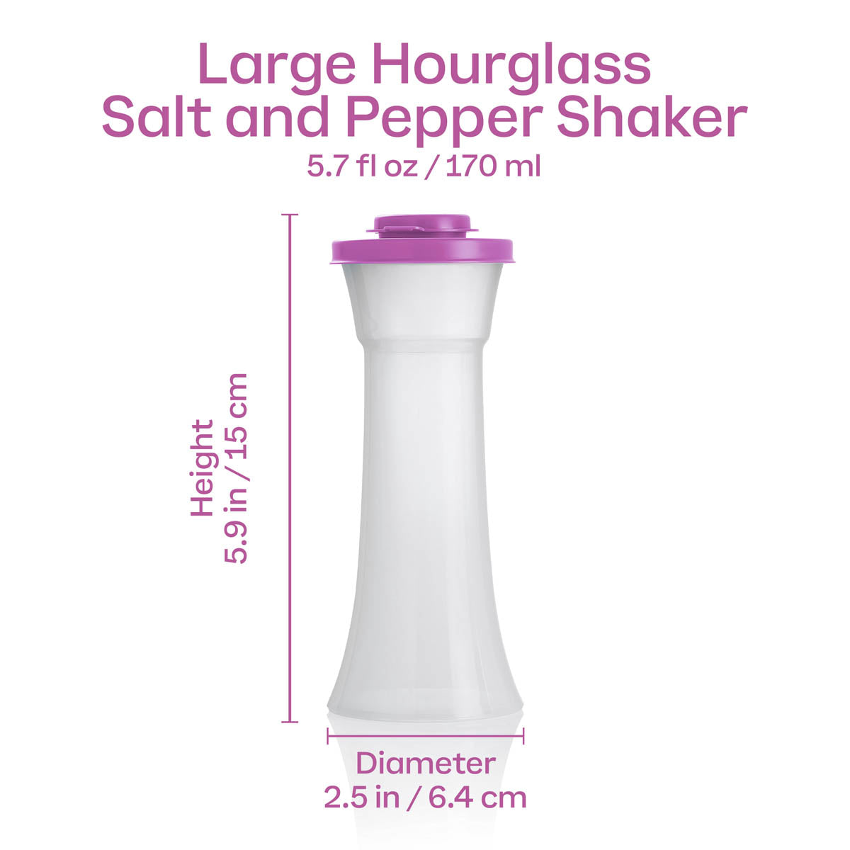Hourglass Salt and Pepper Shakers | Large - Image 2