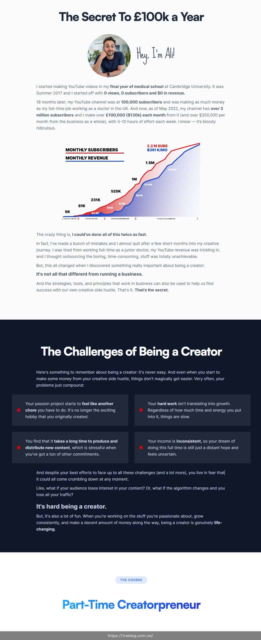 Part-Time Creatorpreneur by Ali Abdaal get discount offer coupon