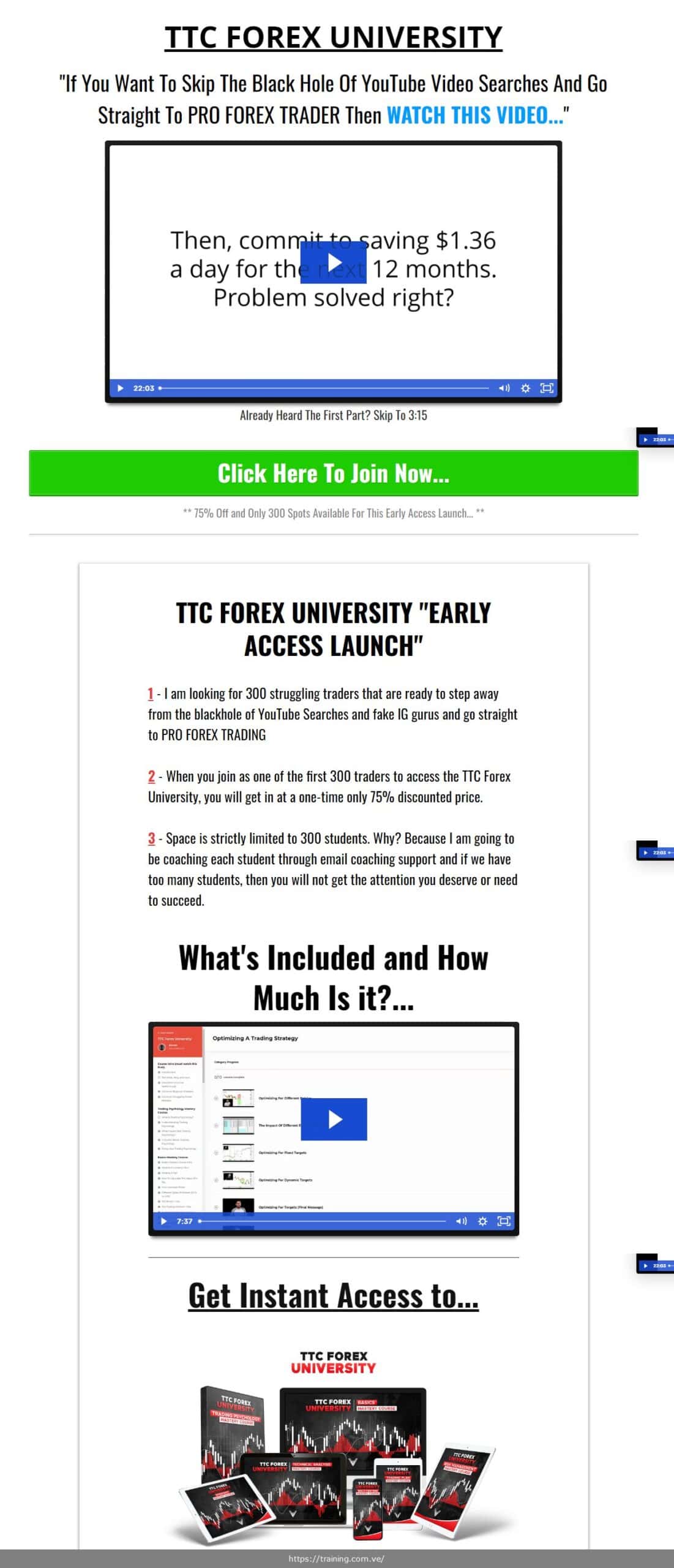 TTC Forex University by Steven get discount offer coupon