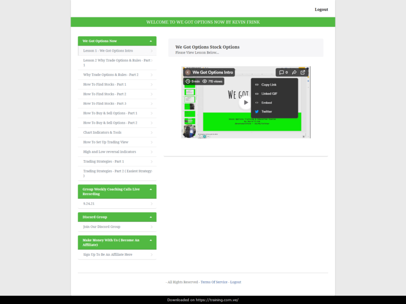 WeGotOptions Now by Kevin Frink Download