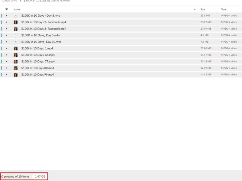 $100k in 10 days by cassie howard