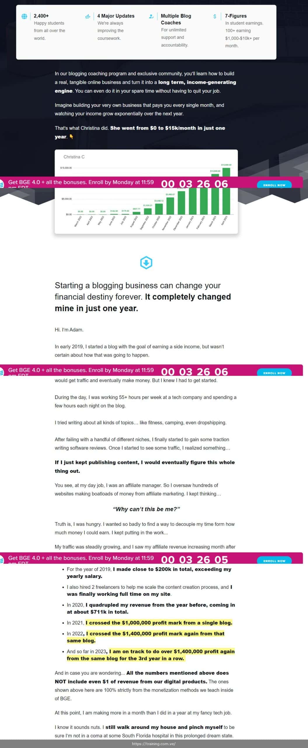 blog growth engine 4.0 by adam enfroy