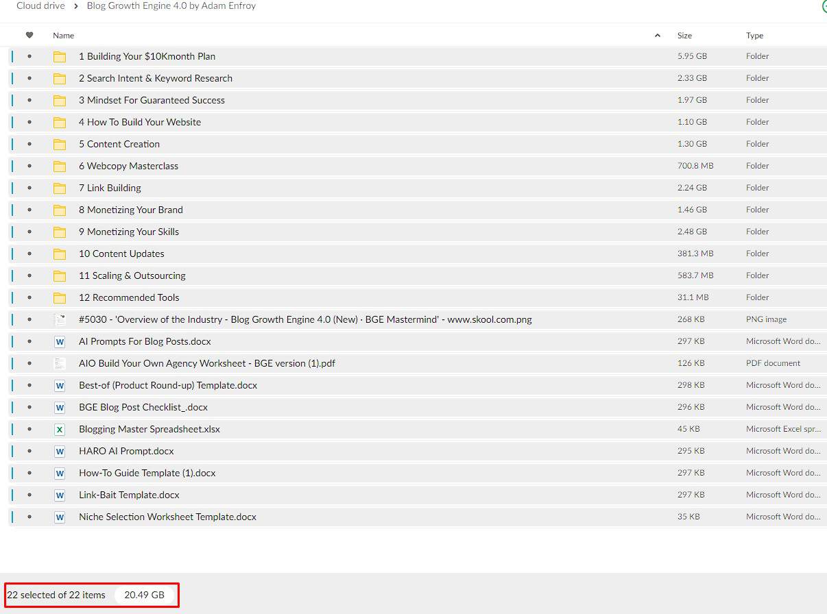 blog growth engine 4.0 by adam enfroy