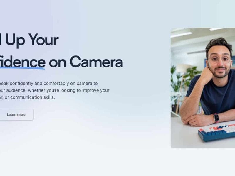 camera confidence by ali abdaal