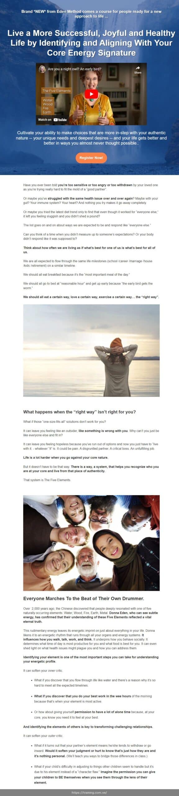 living the five elements by donna eden