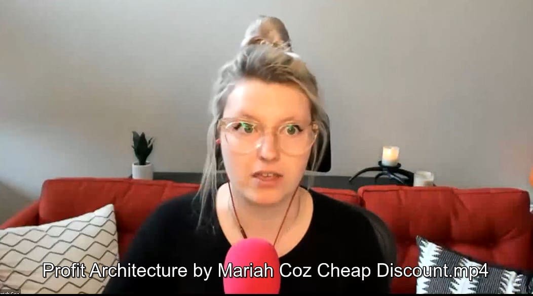 profit architecture by mariah coz