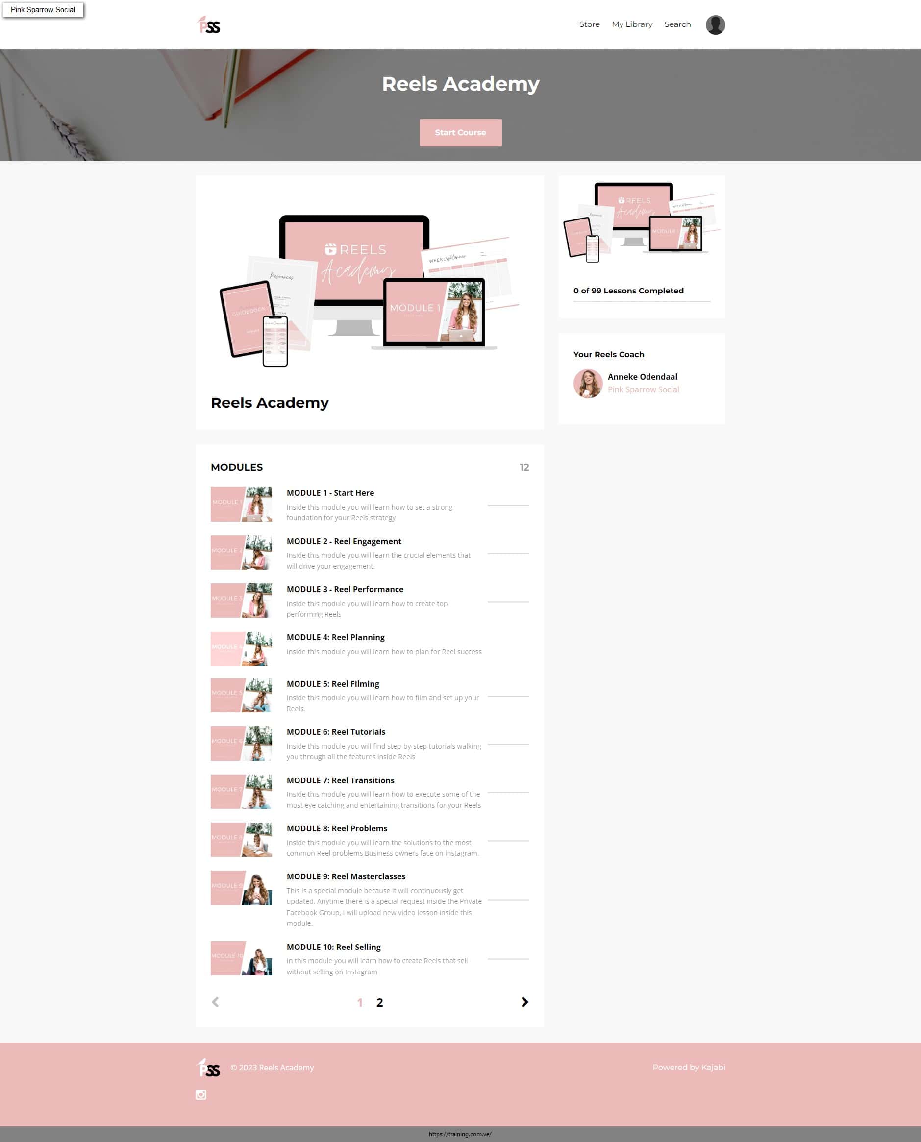 reels academy by anneke odendaal