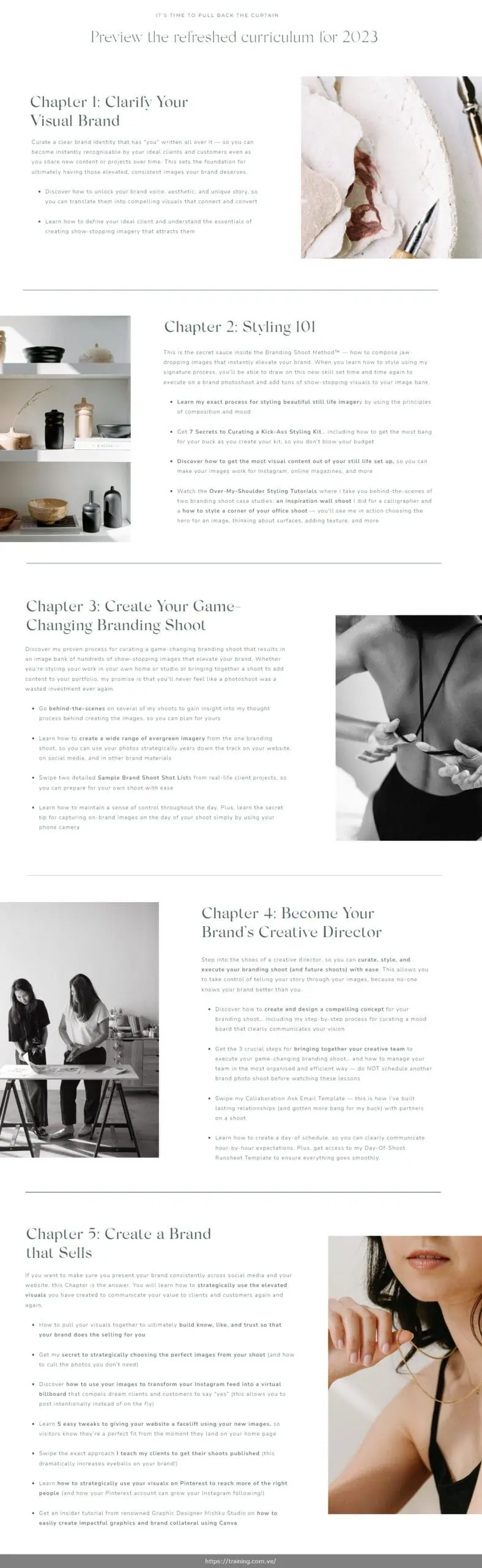 the branding shoot method 2023 by sandra chau
