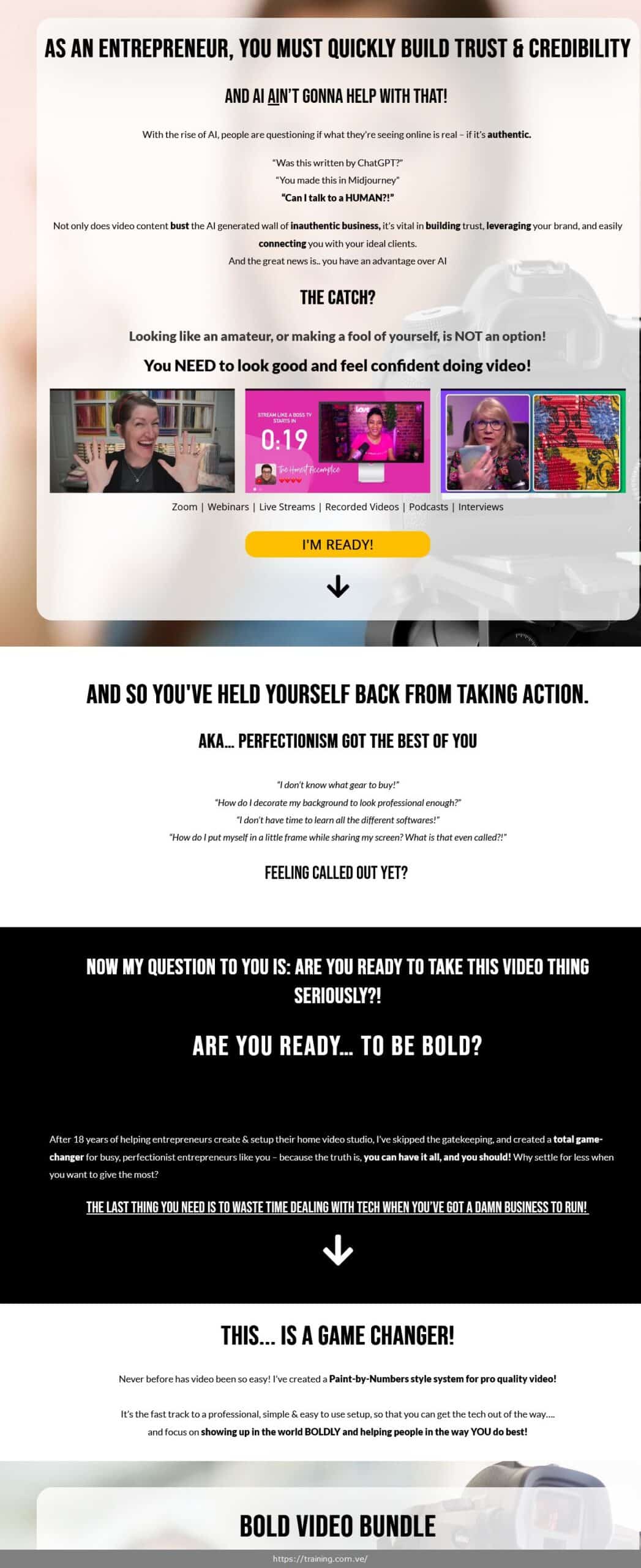 bold video bundle by luria petrucci live streaming pros