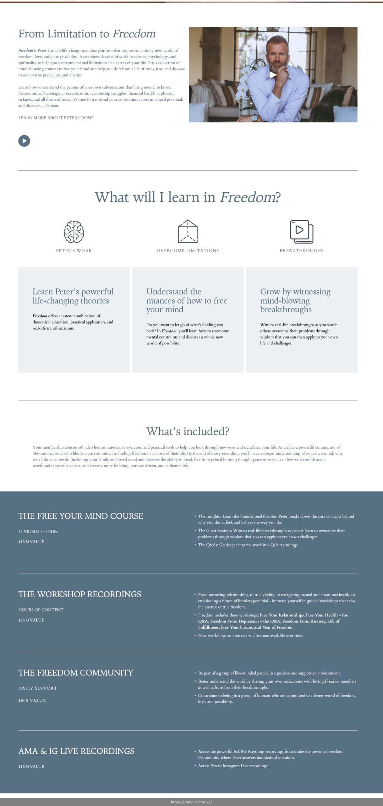 freedom by peter crone