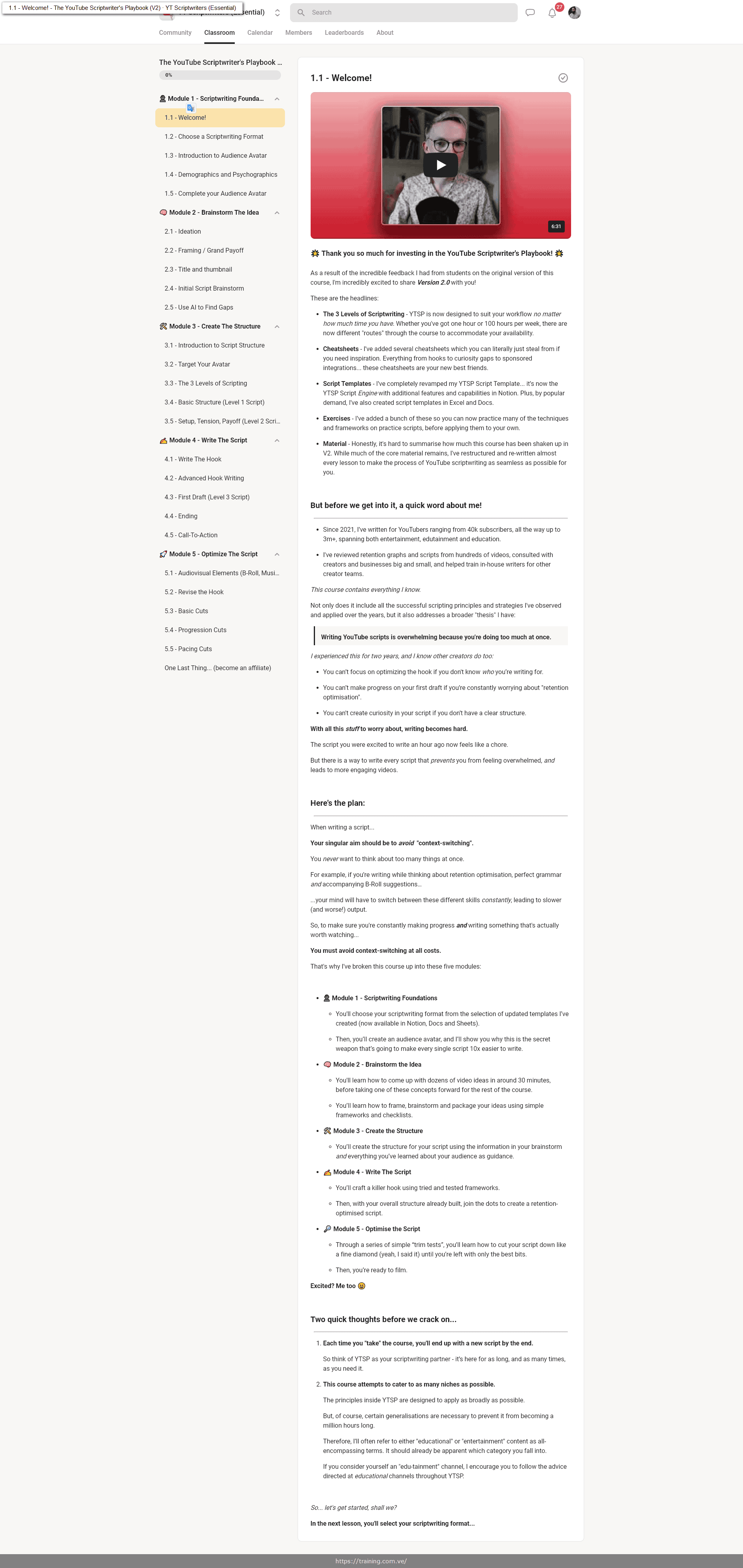 the youtube scriptwriter’s playbook v2 by george blackman