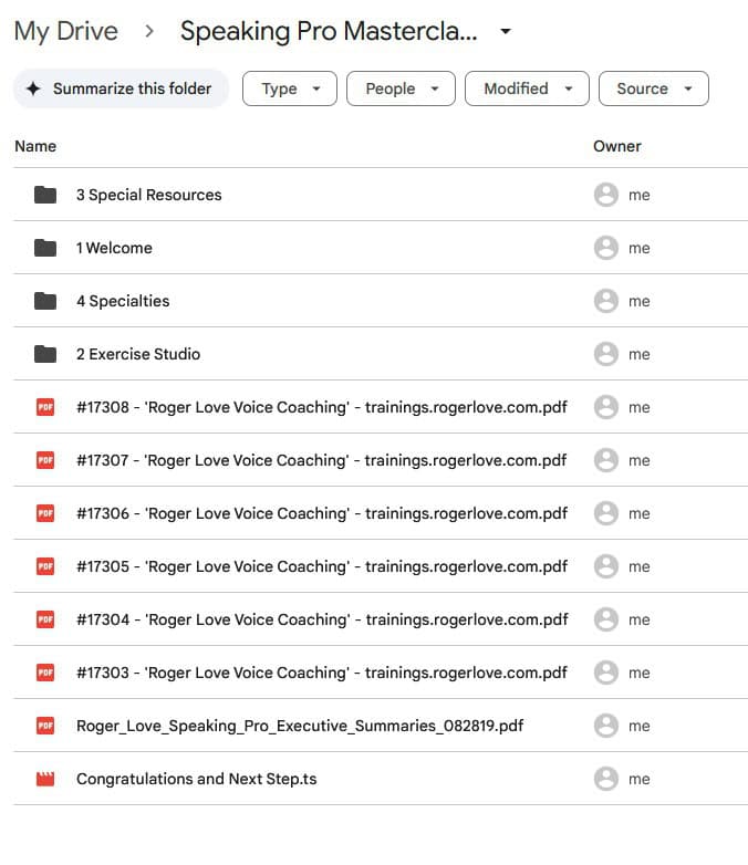 speaking pro masterclass by roger love