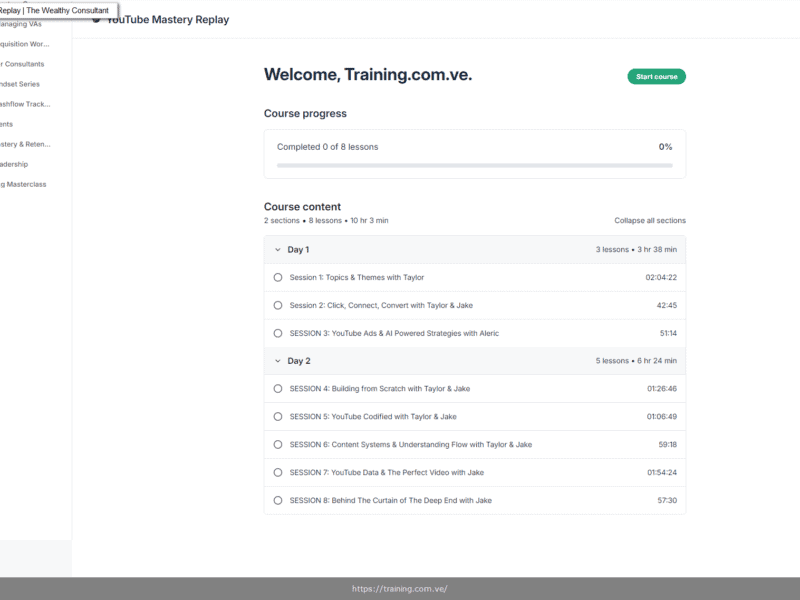 blue ocean content youtube mastery by taylor welch