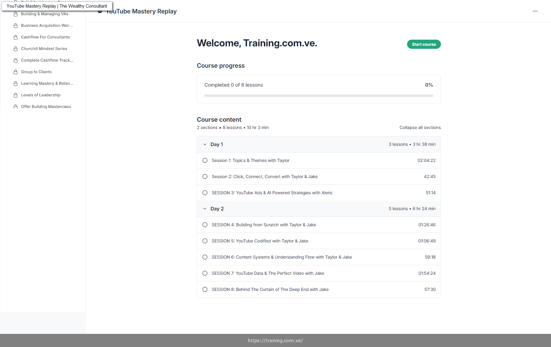 blue ocean content youtube mastery by taylor welch