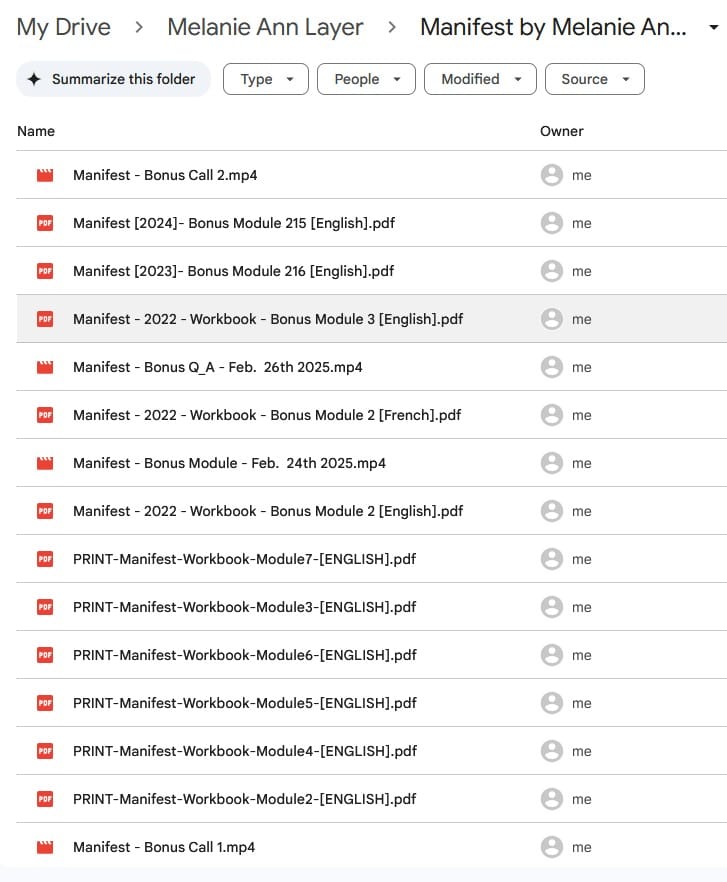 manifest by melanie ann layer