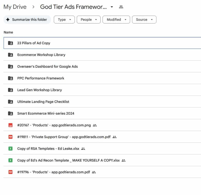 god tier ads framework + workshop library by ed leake