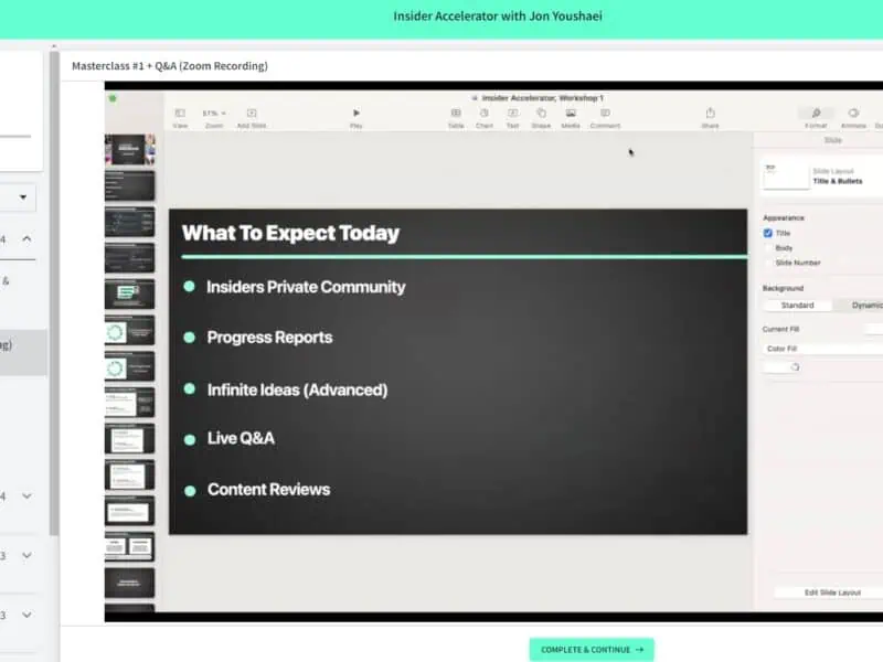 insider accelerator full package by jon youshaei