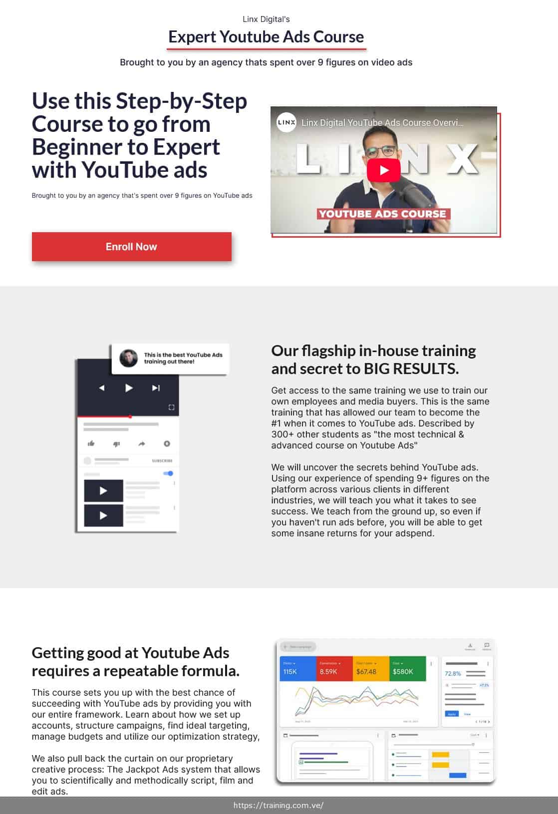 youtube ads course by linx digital agency