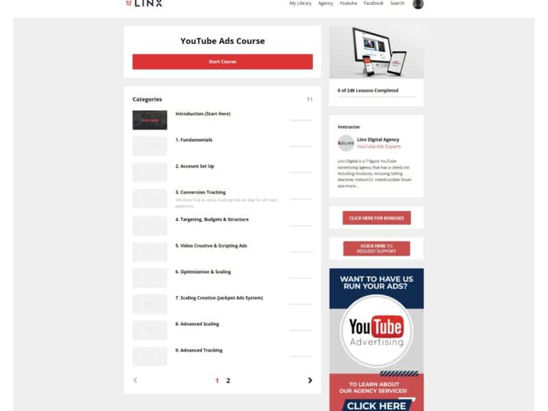 youtube ads course by linx digital agency