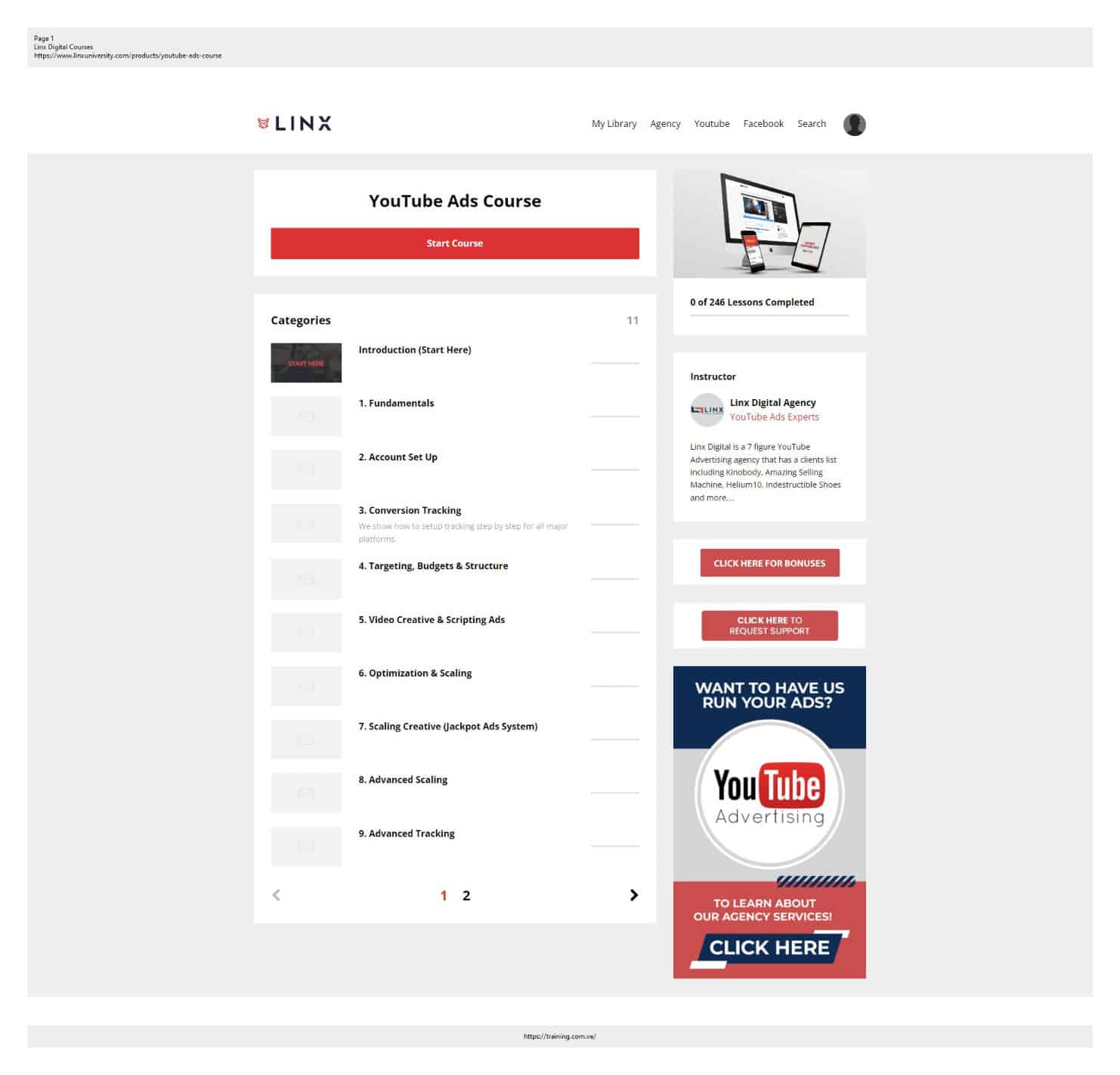 youtube ads course by linx digital agency