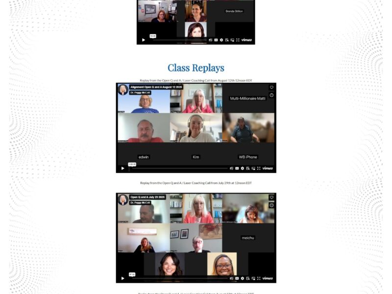 aligned to prosperity by peggy mccoll