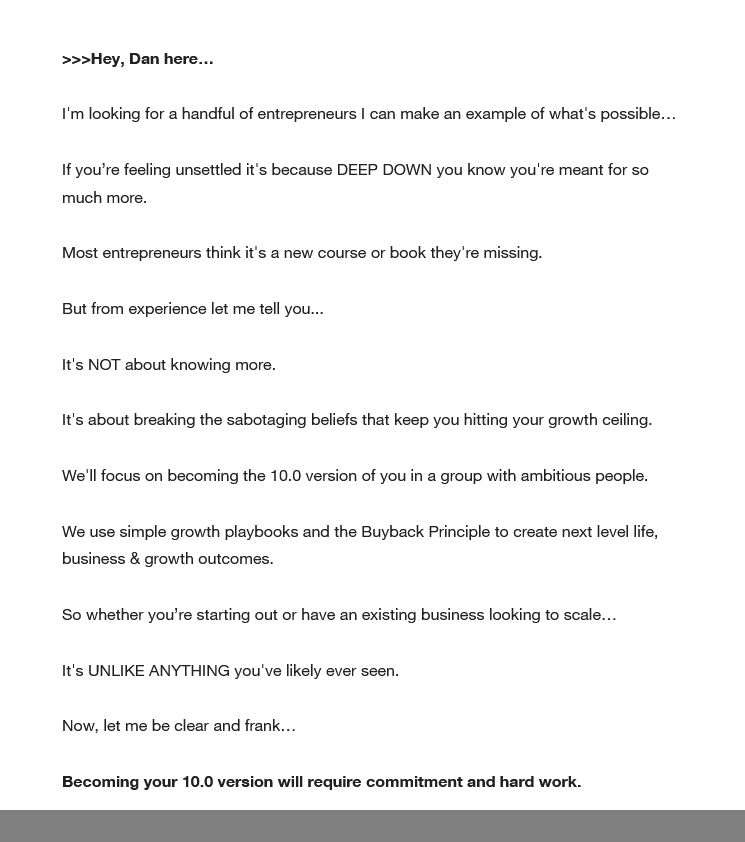 elite business coaching program by dan martell 2026