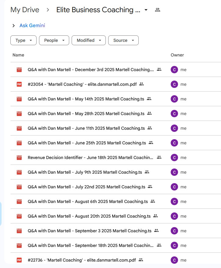 elite business coaching program by dan martell 2026