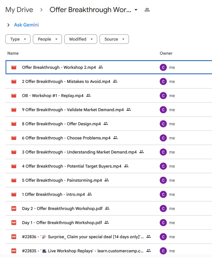 offer breakthrough workshop by katelyn bourgoin