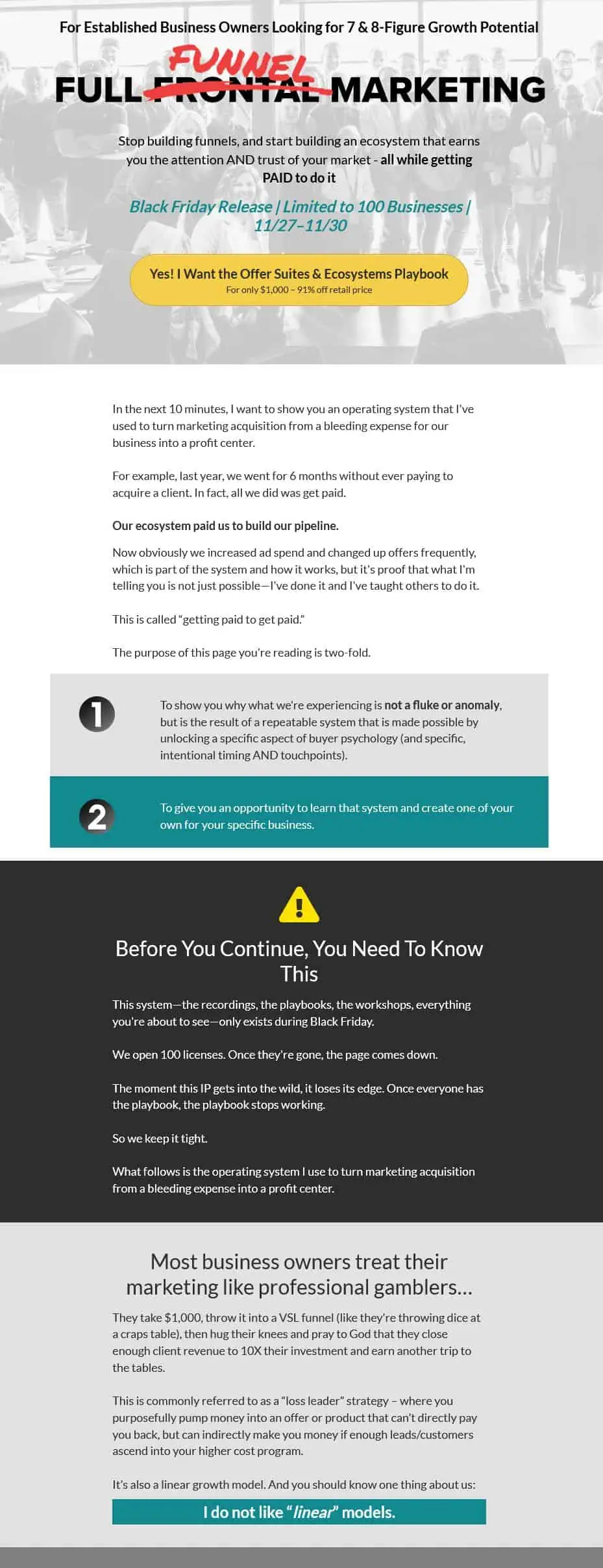 offer suites & ecosystems by taylor welch